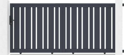 Produktbild von Schiebetor aus aluminium 3m VEYMONT H.140cm grau