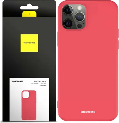 Immagine prodotto di Custodia in silicone SPACECASE Custodia in silicone per iPhone 13 Pro Max Rosso