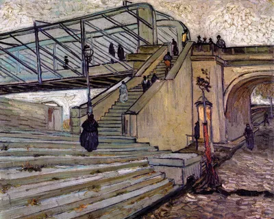 Obrázek produktu pro Vincent Van Gogh Art Print Obraz - Most Trinquetaille, 1888 (40 x 50 cm)