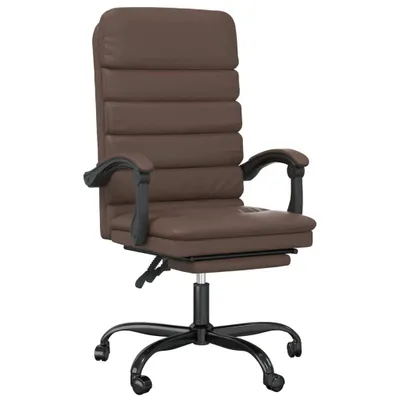 Produktbild von Bürostuhl mit Massagefunktion Braun Kunstleder