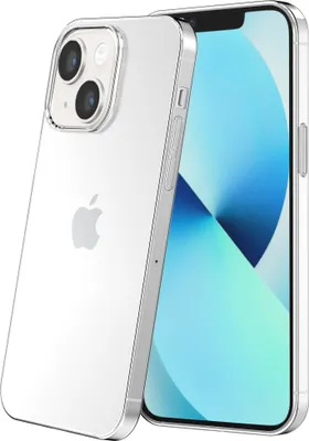 Obrázok produktu pre Smartphonica Puzdro na telefón vhodné pre iPhone 13 Mini Transparent Silicone - priesvitný priehľadný zadný kryt