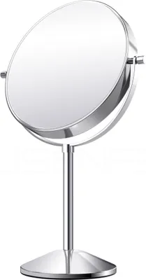 Produktbild von DEUSENFELD SK72C - Doppel Stand Kosmetikspiegel, Make-Up Spiegel, 7x Vergrößerung + Normal, Ø20cm, hochglanz verchromt