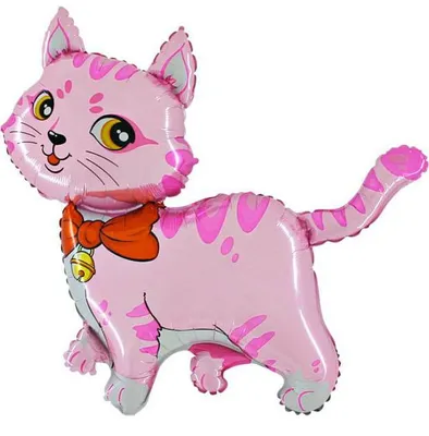 Immagine prodotto di Palloncino in foil - Gatto, rosa, gattino, 62 cm, Flexmetal
