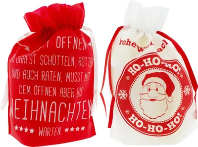 Produktbild von 6 x Geschenkbeutel Weihnachten 44 x 33 x 8 cm