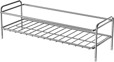 Immagine prodotto di Portasponda per cucina - Scolapiatti da lavello - Organizzazione della cucina - Acciaio inossidabile - 136D x 115B x 136H cm - Argento