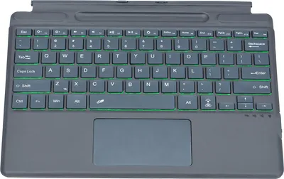 Obrázek produktu pro Podsvícená/nepodsvícená klávesnice Kompaktní rozložení Dlouhá výdrž baterie Ergonomický design Lehká klávesnice Kompatibilní s tablety Pro 8/9/X Ideální pro kancelářské pracovníky a studenty