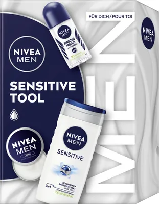 Produktbild von NIVEA MEN Sensitive Tool Geschenkset für Männer 3teilig 338ml