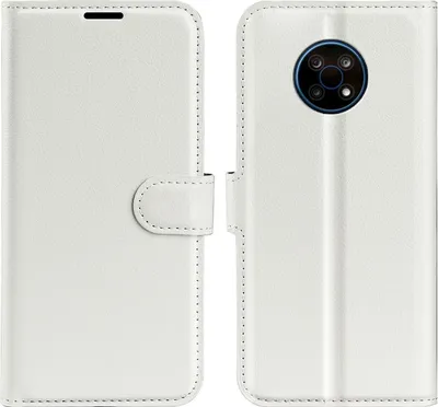Produktbild von König Design Hülle kompatibel mit Nokia G50 Kunstleder Handyhülle - Handy Case Weiß