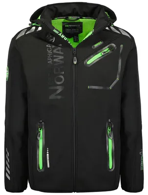Obrázok produktu pre Geographical Norway WY8026H/GN-NOIR / VERT pánska čierna softshellová bunda