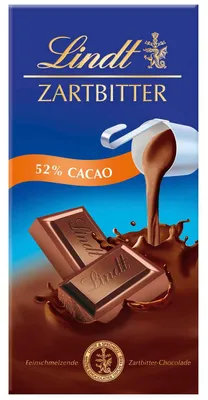 Produktbild von Lindt Zartbitter 52% Cacao Tafel 100g