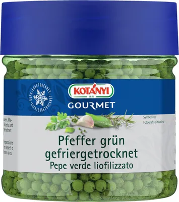 Produktbild von Kotanyi Pfeffer grün schonend gefriergetrocknet mild würzig 55g