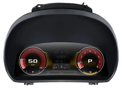 Image de Tableau de bord numérique, écran LED 11 pouces, installation plug-and-play, pour les modèles E81, E82, E87 et E88