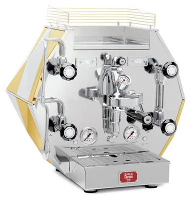 Produktbild von la Pavoni Diamantina, Espressomaschine, 1,9 l, Kaffeebohnen, Eingebautes Mahlwerk, 2380 W, Gold, Edelstahl