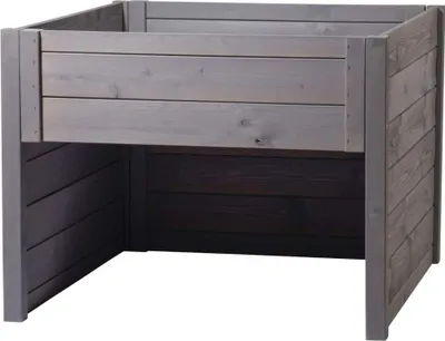 Image de dobar Garage pour tondeuse-robot avec bac à plantes intégré, abri pour Automower, 79 x 73 x 56 cm, gris