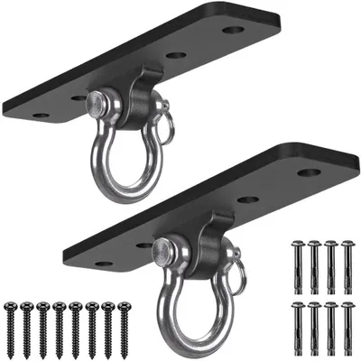 Imagen del producto de Omgoods - Soportes para sacos de boxeo - Soportes para techos para entrenamiento de fuerza y yoga aéreo