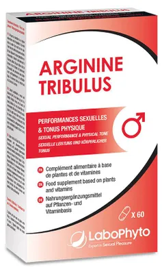 Imagen del producto de Arginina/Tribulus: Complemento estimulante - 60 cápsulas