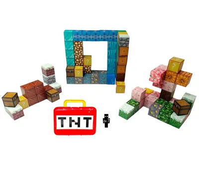 Produktbild von Magnetisches Minecraft Bauset TNT-Box 98 Teile