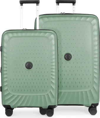 Produktbild von Kotti - Kofferset 2 teilig, robuste leichte Koffer auf Rollen Trolleys 65 + 75 cm aus recycling PP-Material, leichtgewicht Hartschalentrolleys Hardcase Reisegepäck Reisetaschen nachhaltig, TSA-Schloss,Mint