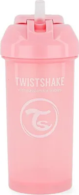 Produktbild von Twistshake Straw cup, Strohhalmbecher, 6 Monat( e), Pink, Silikon, Mädchen, Schiebe-/Ziehdeckel