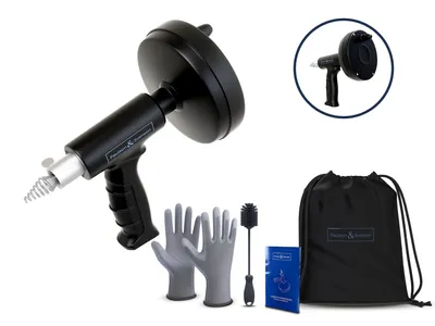 Produktbild von Rohrreinigungsspirale (7,5m Komplett-Set) Abflussspirale zur Abfluss Rohrreinigung Reinigungsspirale für Waschbecken, Badewanne, Dusche, Toilette, WC