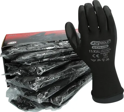 Produktbild von KS Tools Mikro-Feinstrickhandschuhe-schwarz schwarz 11