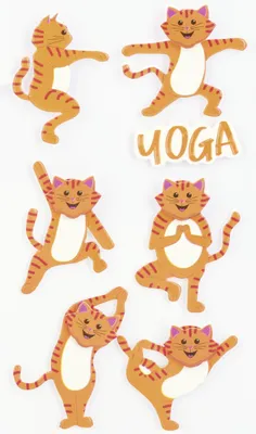 Produktbild von Stick-On's-Mix „Yoga“, 75 × 165 mm,