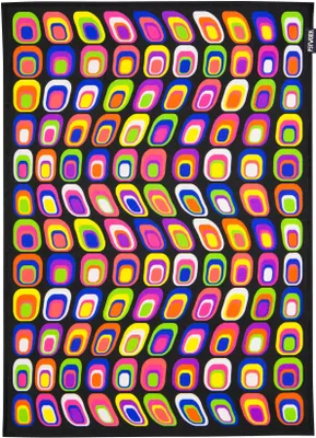 Produktbild von PSYWORK Schwarzlicht Stoffposter Neon "Neon Retro", 0,5x0,7m