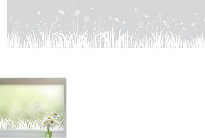 Produktbild von Blickdichte Fensterfolie 45x200cm, Milchglas Sichtschutzfolie, Statische PVC Aufkleber, Wiederverwendbar, Ideal für Wohnzimmer, Schlafzimmer, Küche