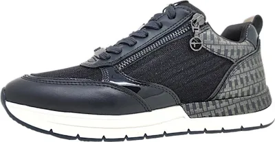 Produktbild von Tamaris Damen Sneaker Schnürschuh Halbschuh Reißverschluss 1-23732-41, Größe:39 EU, Farbe:Blau