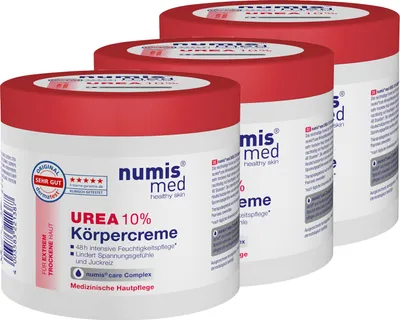 Produktbild von numis med UREA 10% Körpercreme 3er Pack