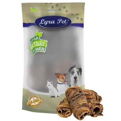 Produktbild von 1 kg Lyra Pet® Wrap aus Rinderlunge und Strossen