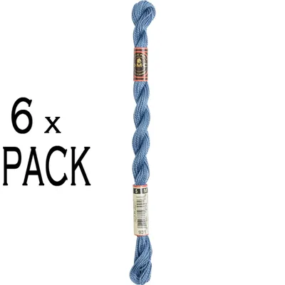 Produktbild von 6 Stück DMC Perlstickgarn, Größe 5, 15 Meter, Farbe 115AR/5-931