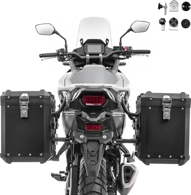 Obrázok produktu pre Sada hliníkových kufrov 2x48L vhodná pre Honda Transalp XL 750 Hliníkové boky