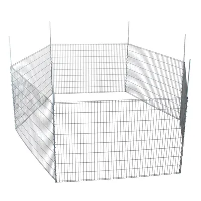 Produktbild von bellissa 92883 Teichschutzzaun Kleintiergehege 710 x 80 cm inkl. 6 Gitter & 7 Pfosten