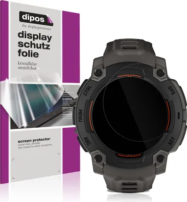 Produktbild von 6x Schutzfolie für Garmin Instinct E 40mm klar Displayschutzfolie Folie Display Schutz dipos