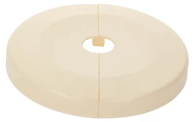 Produktbild von tecuro Scharnierrosette Ø 15 mm x Ø 85 mm x 8 mm - Kunststoff ABS weiß
