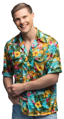 Produktbild von Boland 6522245, Fancy shirt, Erwachsener, Männlich, Mehrfarbig, L, Polyester