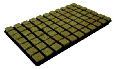 Produktbild von Anzuchtplatte mit Steinwolle Cultilene - 77 Löcher (53x31cm)