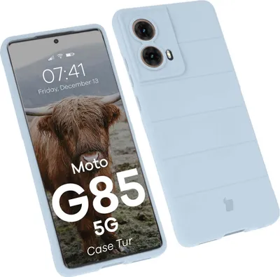 Produktbild von Robuste Handyhülle für Motorola Moto G85 5G, Bizon Case Tur, Hellblau