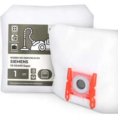 Produktbild von Siemens VS 50A00 Super Synthetik Staubsaugerbeutel 1 Stück