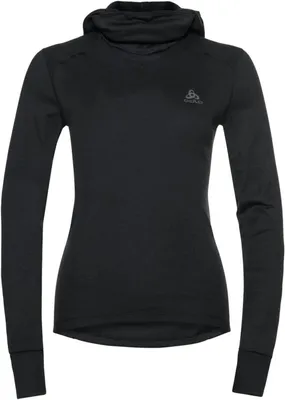 Productafbeelding van Thermoshirt dames met capuchon en gezichtsbescherming - Thermisch ondershirt voor kou