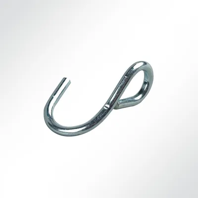 Produktbild von Lysel® S-Haken asymmetrisch gedreht, (L) 50mm in grau (10 Stück)