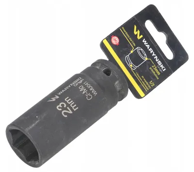 Produktbild von Waryński Lange Sechskant-Schlagschraubernuss 1/2 Zoll 23 mm