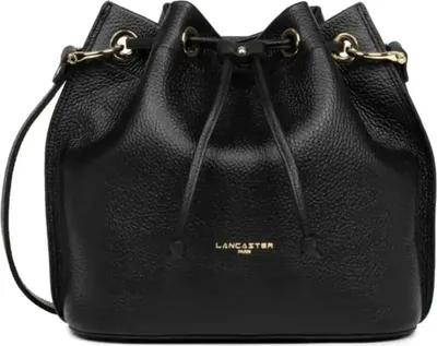 Image de Lancaster Bourse Alba Double M Noir/Nude