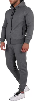 Jogginganzug Herren Winter Set Slim Fit - Kuscheliger Trainingsanzug 2-teilig Mit Reißverschluss