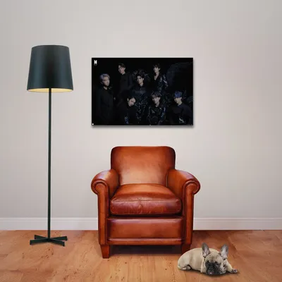 Obrázek produktu pro BTS - Plakát - Black Wings + 2 St Posterleisten Alu 93,5 cm