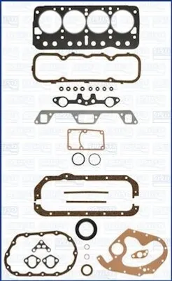 Produktbild von AJUSA 50103700 Motor-Dichtungsvollsatz Dichtsatz für OPEL KADETT B MANTA A (58, 59) KADETT B Coupe ASCONA A (81, 86, 87, 88) KADETT B Caravan