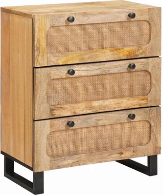 Produktbild von Sideboard Braun 60 x 33 x 75 cm Massivholz Mango