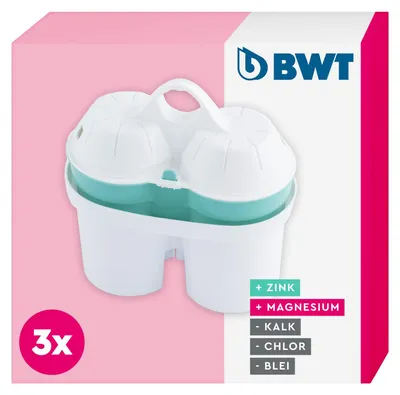 Wasserfilterpatrone mit Zink & Magnesium, 3 Stück