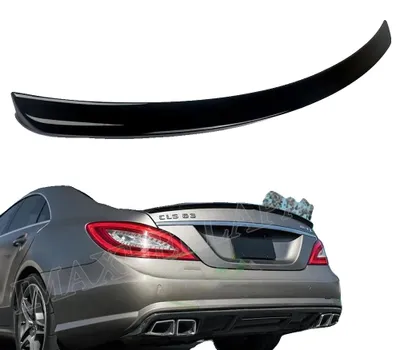 Image de Aileron arrière, style AMG, installation facile, noir brillant